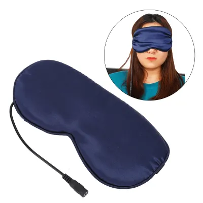 Produktbild von Vyhrievaná maska na oči, časové ovládanie teploty, 3 nastavenia rýchlosti, úľava od stresu, hodváb, USB ohrievač spánku, maska na oči