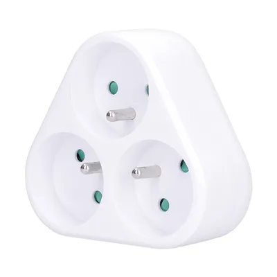 Immagine prodotto di Solight Presa a triangolo bianca 3x10A P94