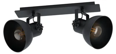 Immagine prodotto di EGLO plafoniera 43432 nero, per 2 x E27, 40 W