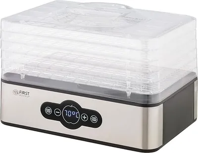Immagine prodotto di Essiccatore | Dispositivo per essiccare frutta, erbe, funghi e carne | digitale con timer e controllo della temperatura da 35 a 70°C | 5 ripiani, vassoi senza BPA, essiccatore con timer