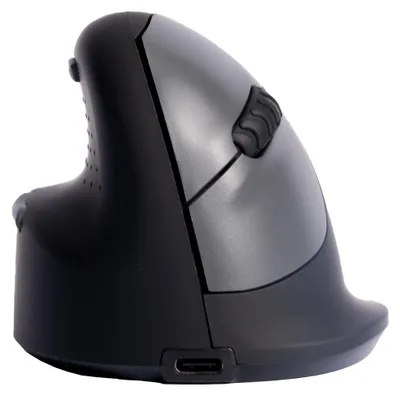 Immagine prodotto di R-GO Tools RGOHELELAWL R-Go Mouse HE ergonomico sinistro Bluetooth grande nero/argento