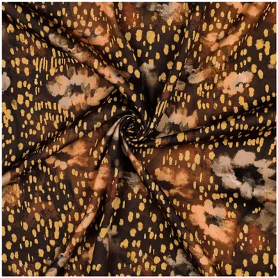 Viskose-Satin Abstrakt ab 0,5m x 140cm Digitaldruck Sommerstoff Oeko-Tex Viskosestoff Meterware
