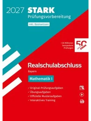 Produktbild von STARK Mathematik I - Realschulabschluss 2027 Bayern - Prüfungsvorbereitung inkl. Basistraining