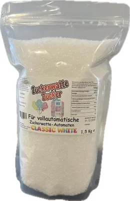 Produktbild von Grober Zucker Weiß 1,5 Kg für vollautomatische Zuckerwattemaschine