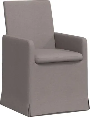 Obrázek produktu pro vidaXL Jídelní židle, 2 kusy, látka, barva taupe, rozměry 57 x 67 x 95 cm