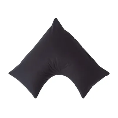 Produktbild von HOMESCAPES Kissenbezug V Form Fadenzahl 200 schwarz