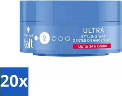 Produktbild von Taft - Ultra 2 - Stylingwachs - Flexible Textur - 75 ml - Vorteilspack - 20 Stücke