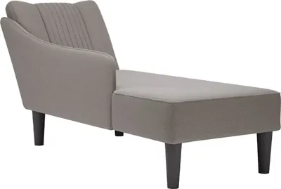 Productafbeelding van Chaise longue met rechterarmleuning stof taupe