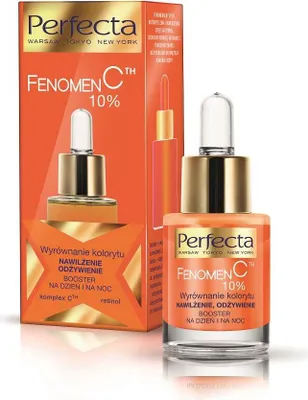 Produktbild von Perfecta Fenomen C 10% Booster Farbausgleichend, feuchtigkeitsspendend, pflegend für Tag und Nacht 15ml