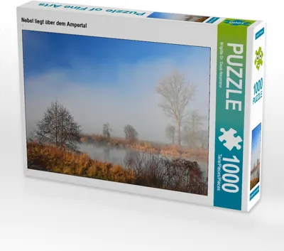 Produktbild von CALVENDO Puzzle Nebel liegt über dem Ampertal | 1000 Teile Lege-Größe 64x48cm Foto-Puzzle für glückliche Stunden