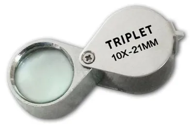 Produktbild von Präzisionslupe Triplet, 10-fache Vergrößerung