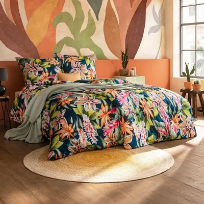 Produktbild von Estella Mako Interlock Jersey Bettwäsche Miriam multicolor 135x200 cm + 80x80 cm