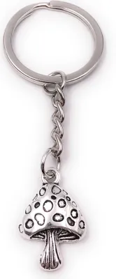 Produktbild von Onwomania Schlüsselanhänger Pilz Wald Mushroom Metall Anhänger Charm