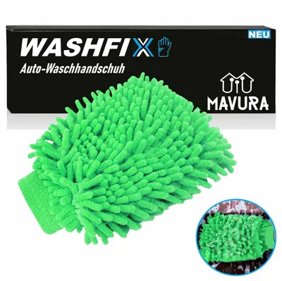 Immagine prodotto di WASHFIX guanto professionale per autolavaggio guanto in microfibra spugna per auto spazzola di lavaggio