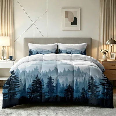 Zdjęcie produktu dla Komplet pościeli z kołdrą 240 x 260 cm i poszewkami na poduszki (4 sezony)