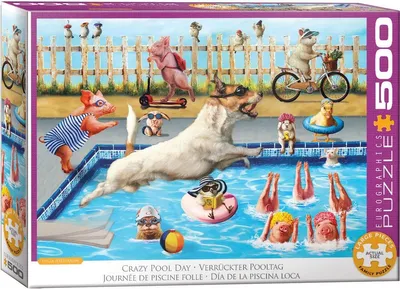 Immagine prodotto di Eurographics Puzzle Verrückte Poolparty, 500 Teile, 68 x 48 cm, 6500-5878