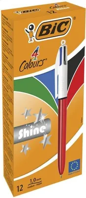 Produktbild von BIC 982877, Clip, Clip-on-Einziehkugelschreiber, Nachfüllbar, Schwarz, Blau, Grün, Rot, 12 Stück(e), Medium