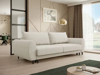 Produktbild von BEAUTYSOFA | Modernes Sofa CORTEZ - Couch mit Schlaffunktion & Bettkasten - Beige