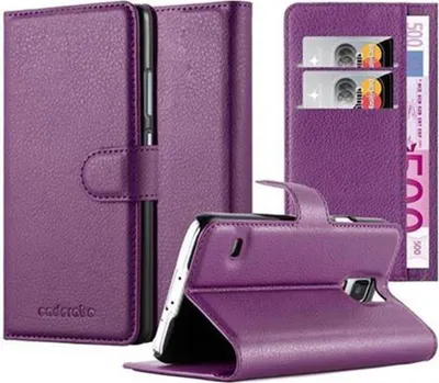 Produktbild von Cadorabo Hülle für Samsung Galaxy S5 / S5 NEO Schutz Hülle in Lila Handyhülle Etui Case Cover Magnetverschluss