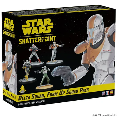 Imagen del producto de Star Wars: Shatterpoint, Delta Squad, Form Up – Expansión para juego de miniaturas – EN/FR/ES