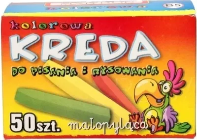 Obrázok produktu pre Kreatívna farebná štvorcová školská krieda, 50 kusov