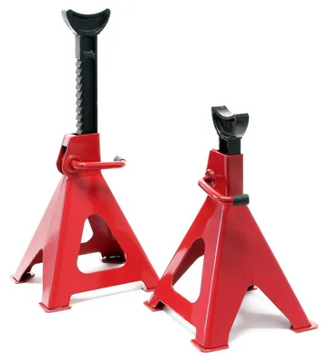 Immagine prodotto di Supporto per asse, cavalletto di supporto - 6 tonnellate per cavalletto - 1 coppia - 410 - 580 mm - Altezza regolabile