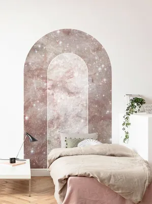 Produktbild von Komar selbstklebende Vlies Fototapete / Wandtattoo - Mauve Diamond - Größe: 127 x 200 cm (Breite x Höhe)