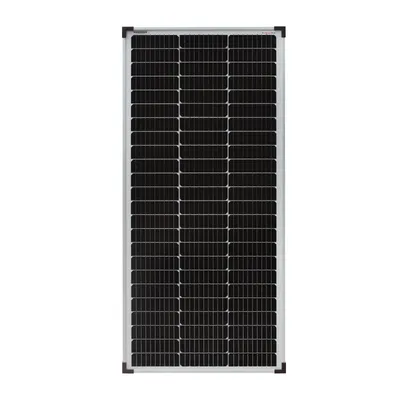 Produktbild von enjoy solar® Solarpanel klassisches monokristallines Solarmodul 100W 36V (silberner Rahmen), 166mm Perc-Zellen, 0% MwSt.