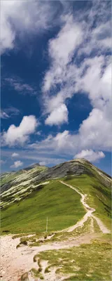 Produktbild von Wallario selbstklebendes Poster - Alpenluft, Größe: 50 x 125 cm