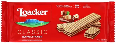 Produktbild von Loacker 101101, Wafer Keks, Haselnuss, 175 g, Rot, 175 g, 1 Stück(e)