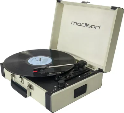 Zdjęcie produktu dla MAD-RETROCASE-CR Gramofon Madison