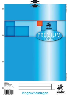 Produktbild von Staufen® 734033125 Ringbucheinlage PREMIUM LIN 25 - A4, 90 g/qm, 50 Blatt