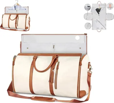 Produktbild von Reisetasche, Reisetasche Foldybag, Reisetasche faltbar, Wasserdichter Kleidersack für Reisen,Carry on Garment Duffle Bag, Travel Bag