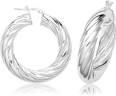 Productafbeelding van Oorbellen voor dames, zilver 925, 25 mm; TRS37229MM25