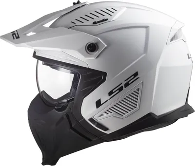 Imagen del producto de Casco LS2 OF606 Drifter Trial, color blanco, talla XS (53/54)