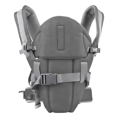 Produktbild von Multifunktional Ergonomisch Babytrage mit Verstellbarer Sitz für Neugeborene von 3-12 Monate (3,5 bis 13 kg), Grau