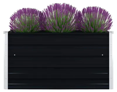 Produktbild von Hochbeet 100×100×45 cm aus verzinktem Stahl in Anthrazit