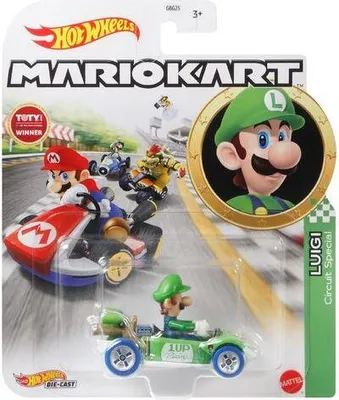 Produktbild von Hot Wheels Mario Kart GRN18, Rennauto, 3 Jahr(e), Metall, Kunststoff, Mehrfarbig