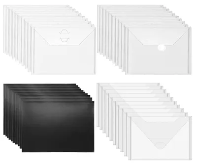 Aufbewahrungsset 40-tlg.: 30 Umschläge 12,7x17,8 cm + 10 Magnetfolien