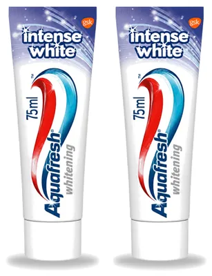 Zdjęcie produktu dla 2 sztuki pasty do zębów Aquafresh Intense White - 75 ml - zestaw ekonomiczny