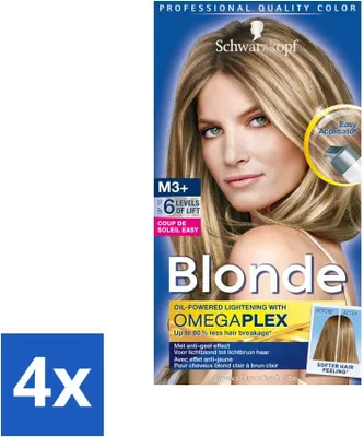 Zdjęcie produktu dla Schwarzkopf - Farba do włosów - Coupe de Soleil Easy Highlighter M3+ - Opakowanie wartościowe - 4 szt