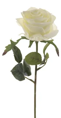 Produktbild von künstliche Rose, Kunstblume SIMONE weiß H. 45cm D. 6cm Emerald