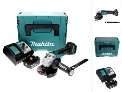 Produktbild von Makita DGA 506 RF1J Akku Winkelschleifer 18 V 125 mm Brushless + 1x Akku 3,0 Ah + Ladegerät + Makpac