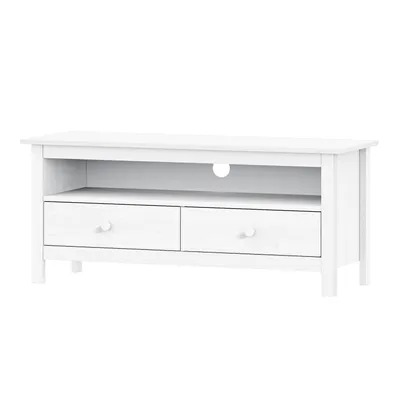 Image de Table TV 2 tiroirs TORINO blanc