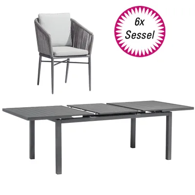 Produktbild von 6x 57437 Manhattan Sessel 1x 57446 Chicago Tisch