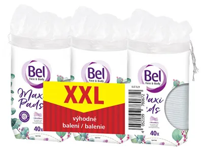 Zdjęcie produktu dla Zestaw owalnych płatków do demakijażu twarzy i ciała, 3 x 40 sztuk