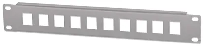 Produktbild von INTELLINET 10-Port Patchpanel unbestückt 10" 1 HE grau