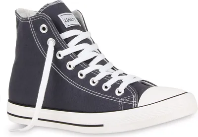 Produktbild von VAN HILL Herren High Top Sneakers Schnürer Sportschuhe 72046, Farbe: Dunkelgrau Lucky, Größe: 36