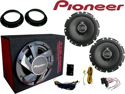 Produktbild von Pioneer für VW T5 Bus 2003 -2020  Lautsprecher Aktiv Subwoofer Set Vorn 1600 W