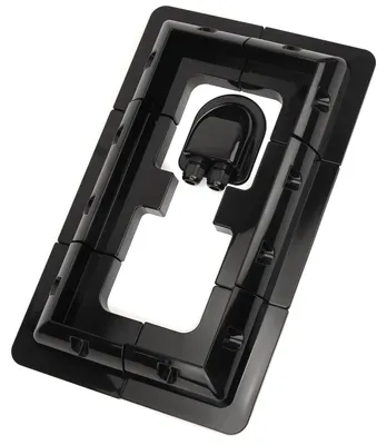 Solar-Montagebeugel, bohrfrei, 7 Stück, schwarz